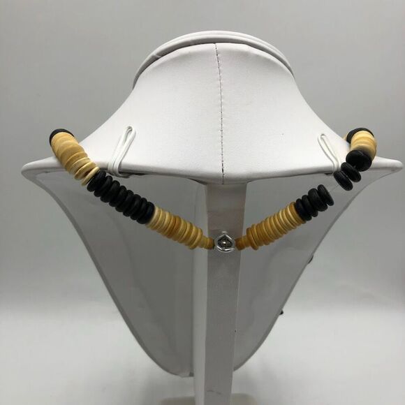 Fish Sea Life Beaded Women's Statement Necklace Nautical Wood Fashion Jewelry - Picture 5 of 8